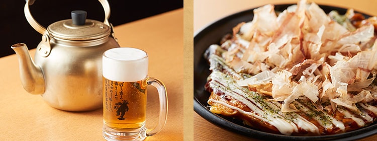 beer,Okonomiyaki